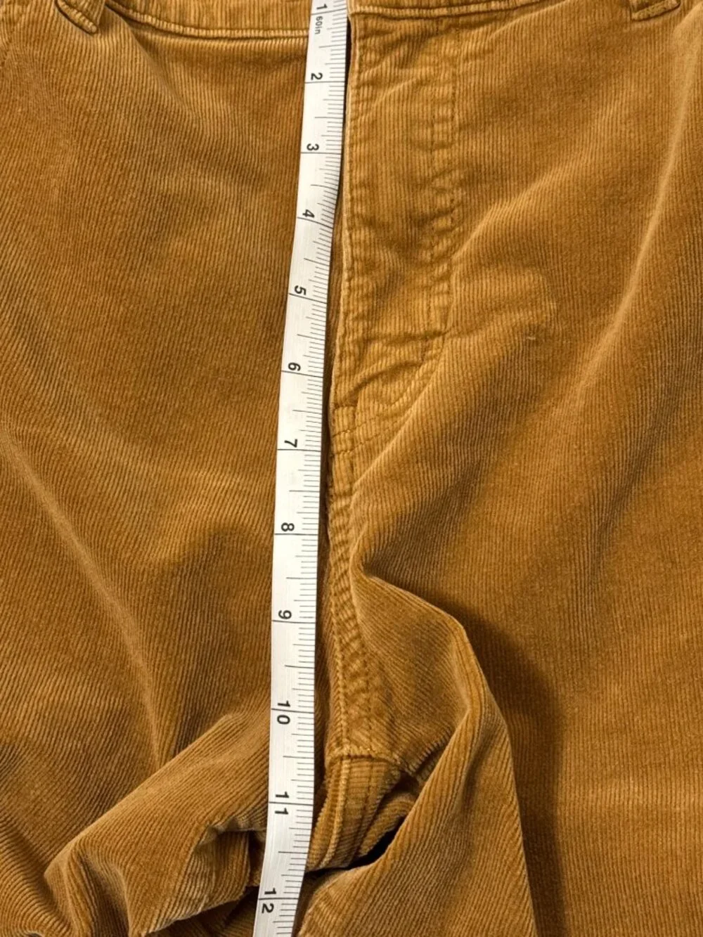 Talbots Pants Womens 10P Corduroy Straight Leg Petite Mustard Brown Classic - Picture 7 of 10